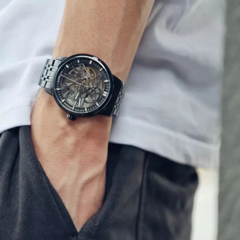 FAIRWHALE Pioneer Collection Men's Watch Automatic Mechanical Movement Men's Watches Black Dial-7