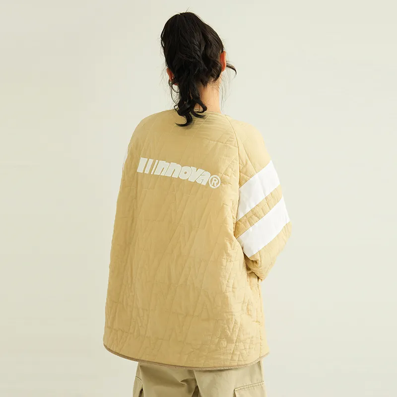 NNOVA Letter Loose Fit Puffer Jacket Unisex-2