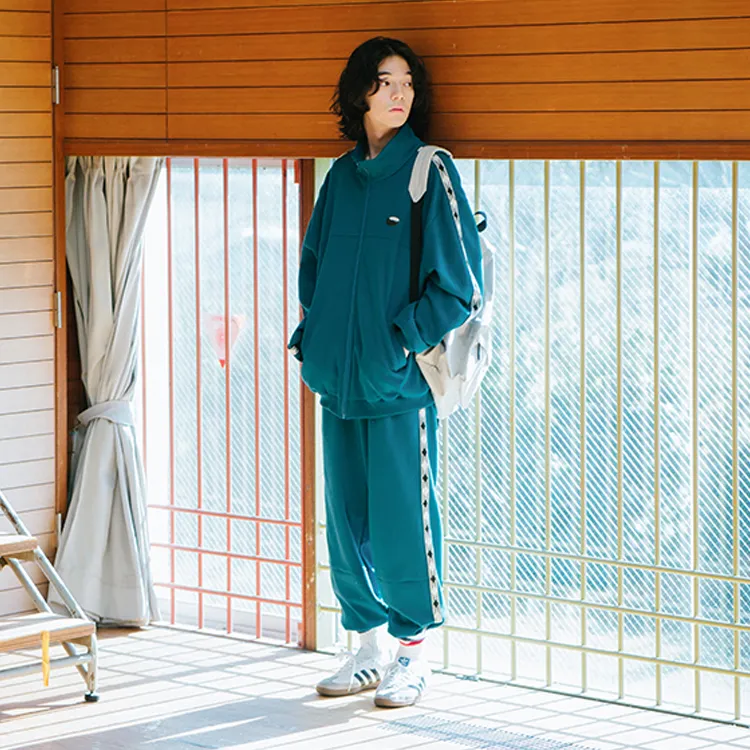 YOSHIYOYI Sweatshirts Unisex Dark Green-3