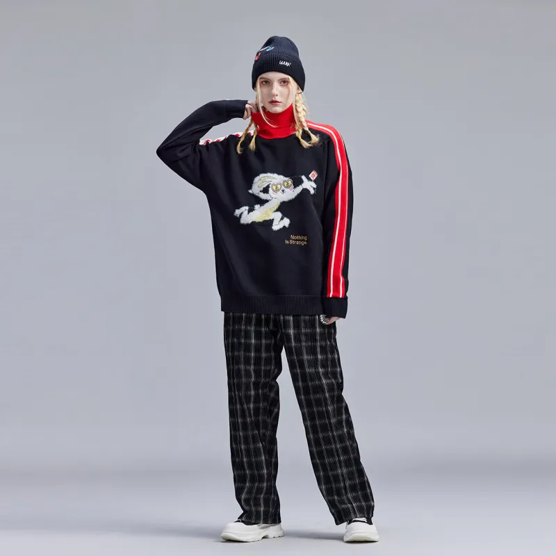 Guuka Loose Fit Knitwear Women's Black-2