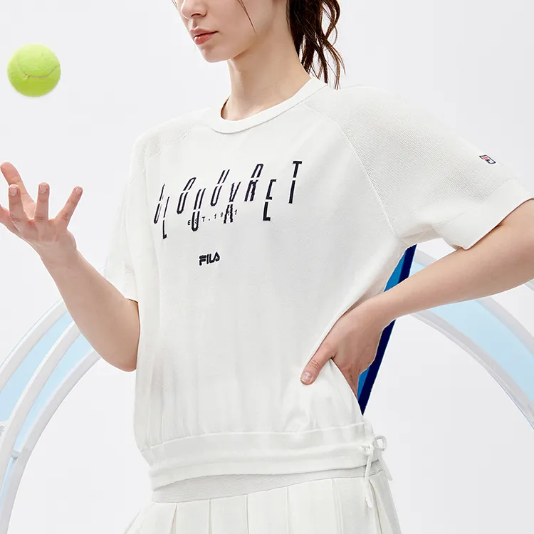 FILA Athletics Crop Tops Women's Jade White-5