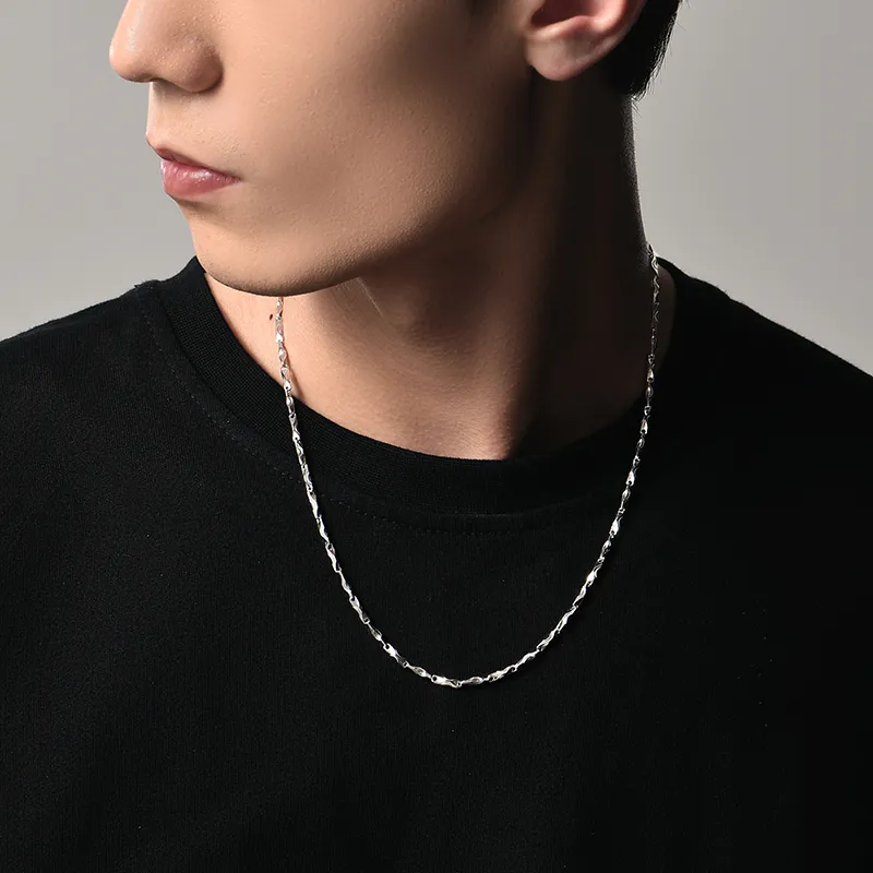 MYSH Sterling Silver Necklaces Men's-7