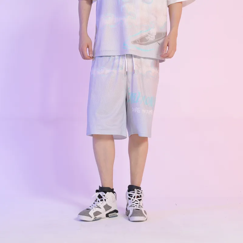 FireMonkey Basketball Shorts Unisex Gray-2