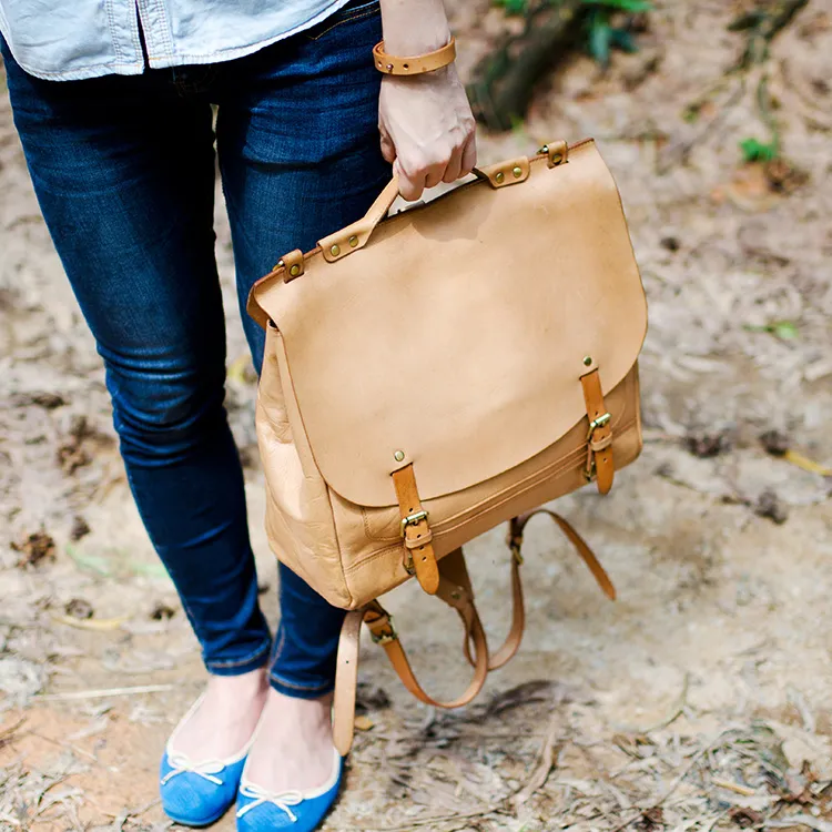LINE ARTISANAL Backpacks Ecru-3