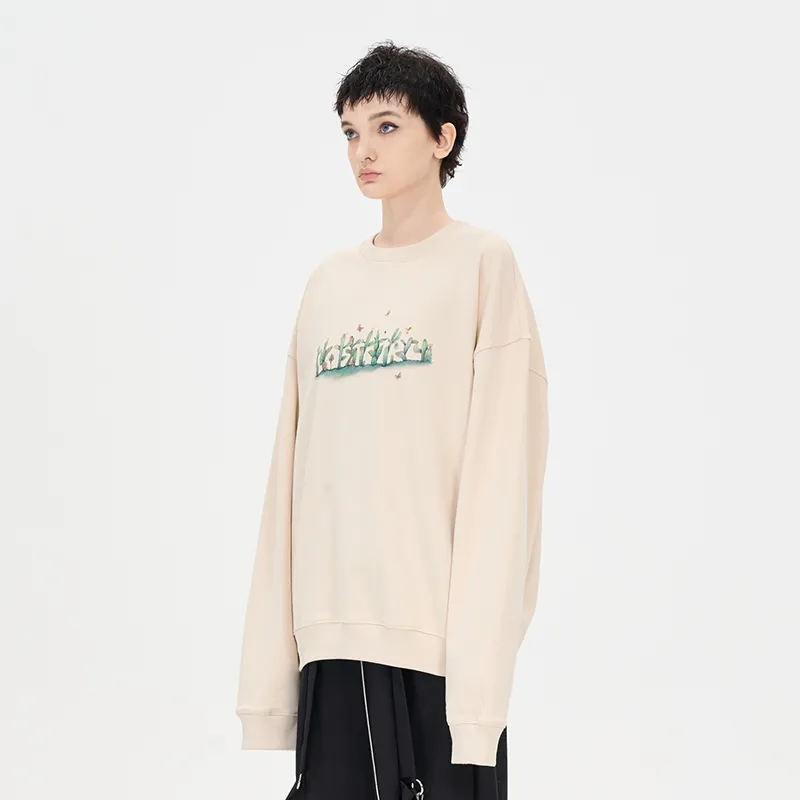 LOSTCTRL Sweatshirts Unisex Apricot-3
