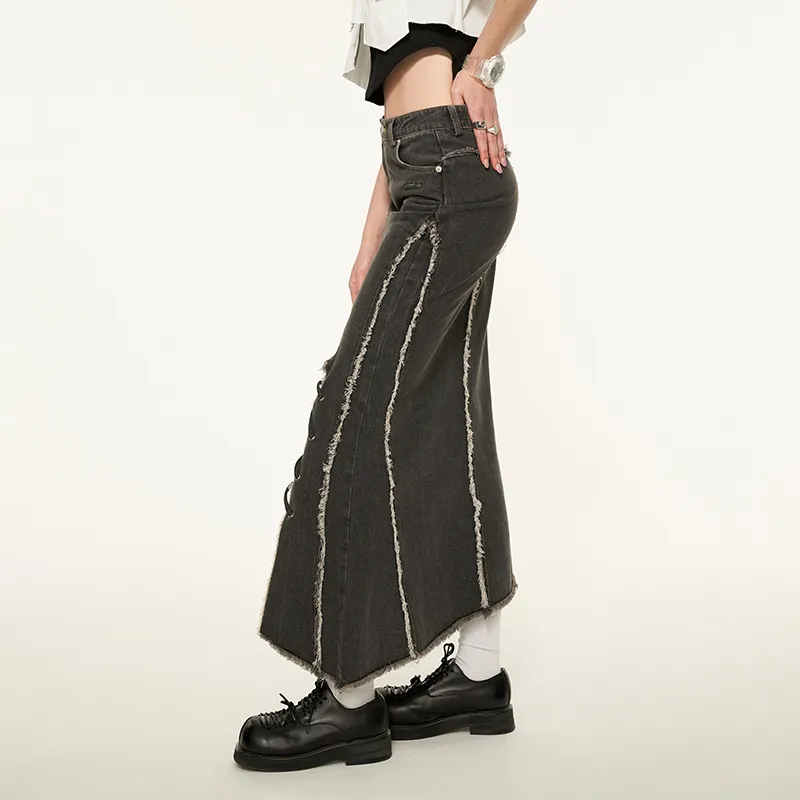 MAMC Denim Long Skirts Women's-2