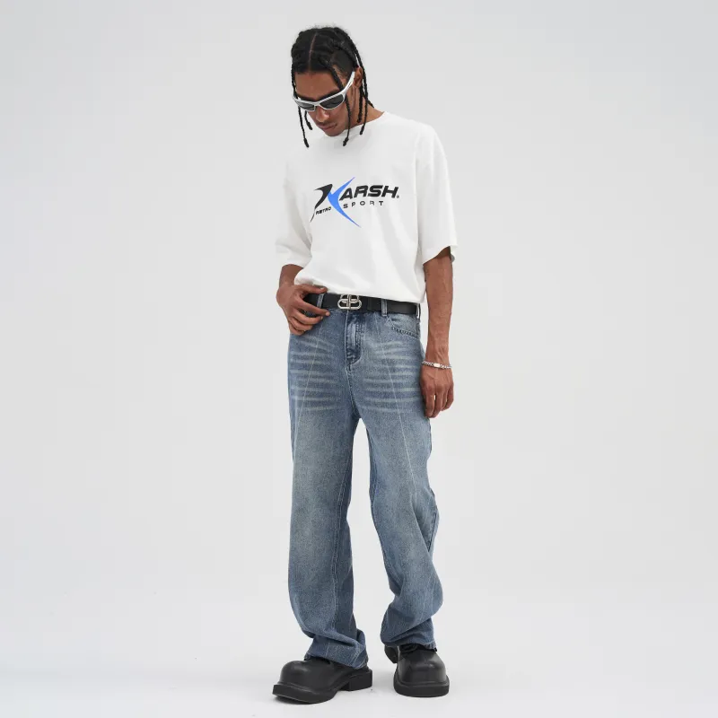 HARSH AND CRUEL Jeans Unisex-3