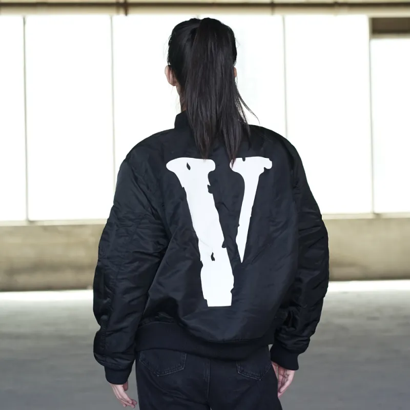 VLONE 3M Reflective Series Puffer Jackets Unisex Black-4