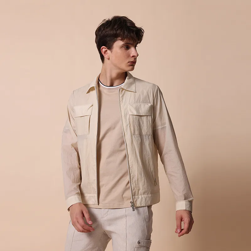 RARE SS22 Fitted Thin Jacket Men's Khaki-3
