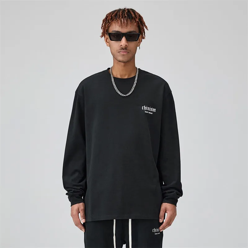 CHINISM Drop Shoulder Sleeve T Shirt Unisex-9