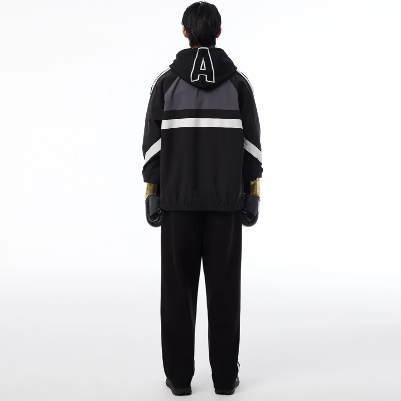 PEACEBIRD MEN x Everlast Casual Pants Unisex Black-2
