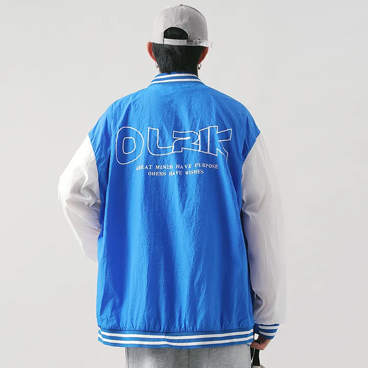 OLRIK SS22 Thin Baseball Jacket Summer Unisex-3