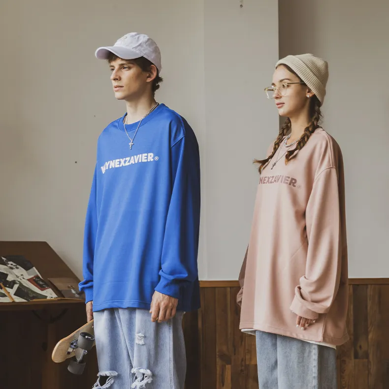 WAYNEXZAVIER Crew Neck Loose Fit Sweatshirt Unisex-31