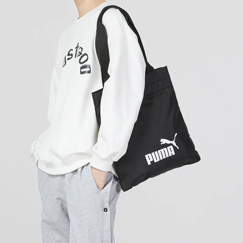PUMA Fabric Sports Bag With Cloth Pouch Casual Bag Handbag Regular Unisex Black-5