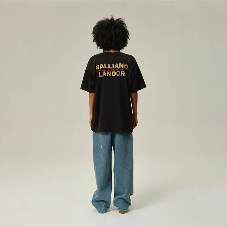 GALLIANO LANDOR FW22 T Shirt Unisex Black-2
