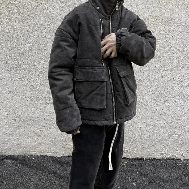 Askyurself Puffer Jacket Unisex Black-4