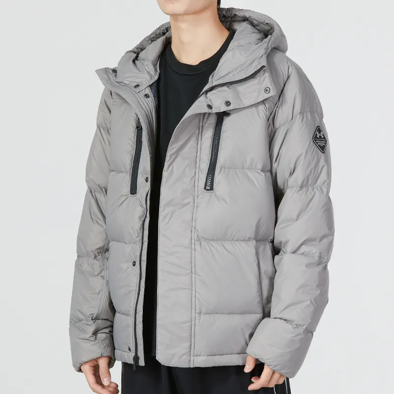 Under Armour Down Jackets Men Light Gray-4