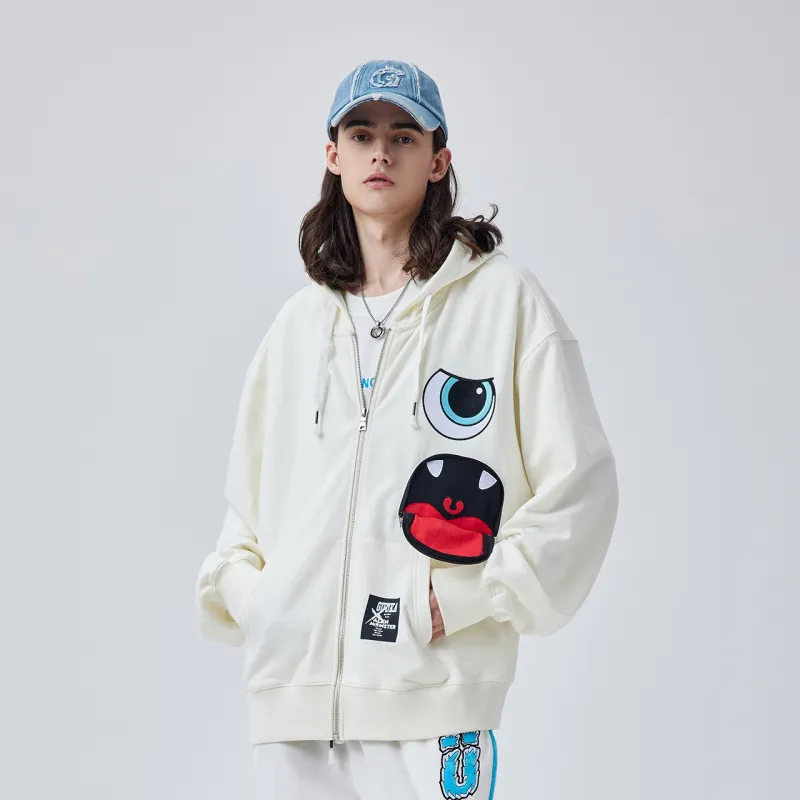 Guuka Sweatshirts Unisex Cream White-6