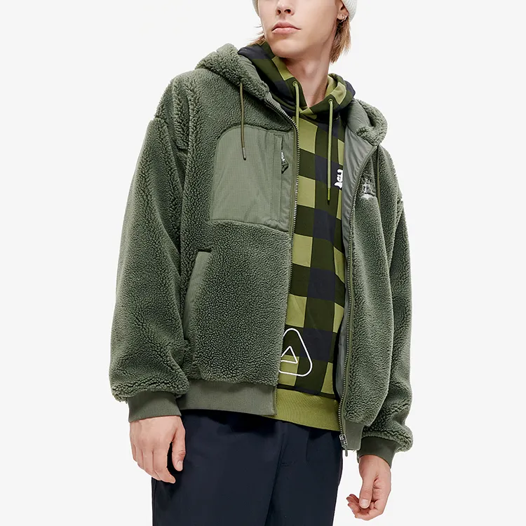 FILA FUSION BASEBALL Series Velvet Jackets Men Tale Jasper-5