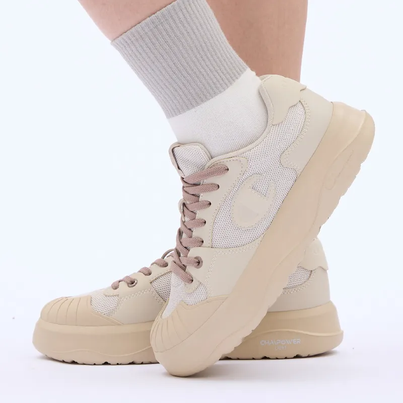Champion Essentials Collection Delta 1 Skateboard Shoes Women's Oat Velour Brown-5