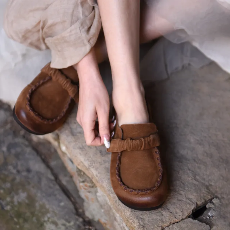 ARTMU Women's Casual Shoes Women's Low Top Light Brown-5