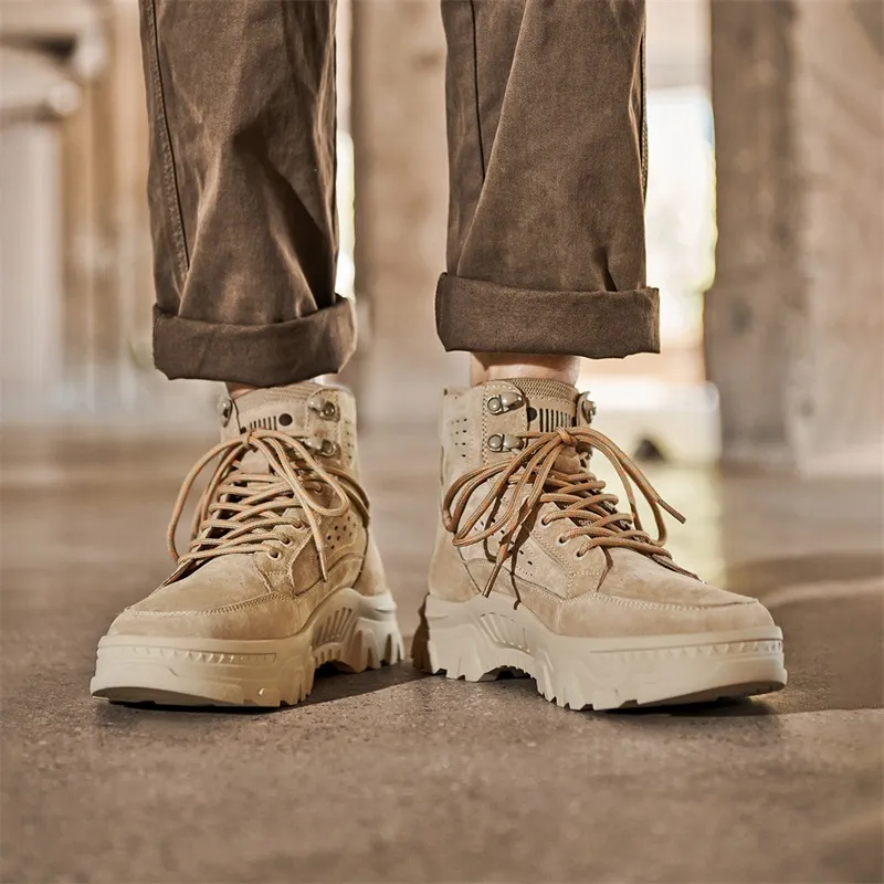 Jeep Short Outdoor Boots Men's Sand-5