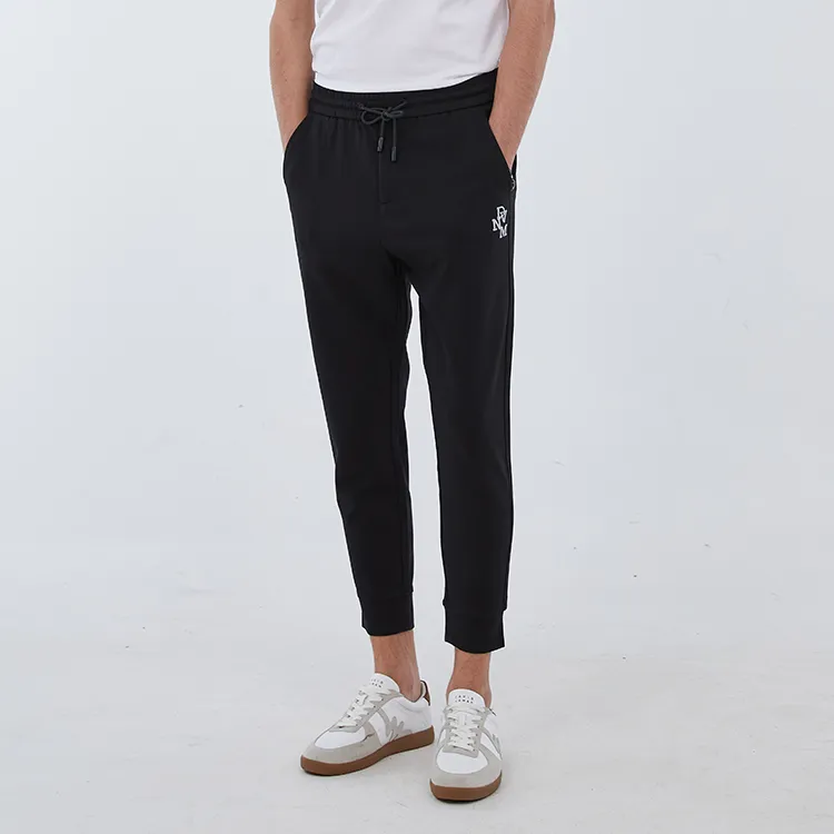 DAVID NAMAN FW22 Thickened Casual Pants Men's Black-3