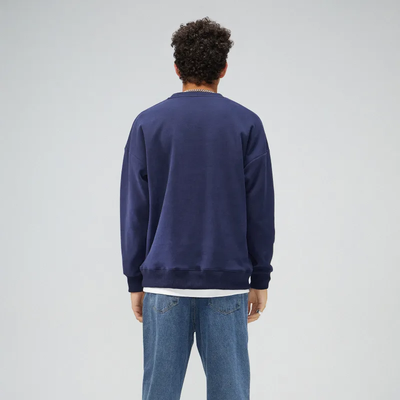 BRNR Crew Neck Loose Fit Sweatshirt Spring Fall Unisex-18