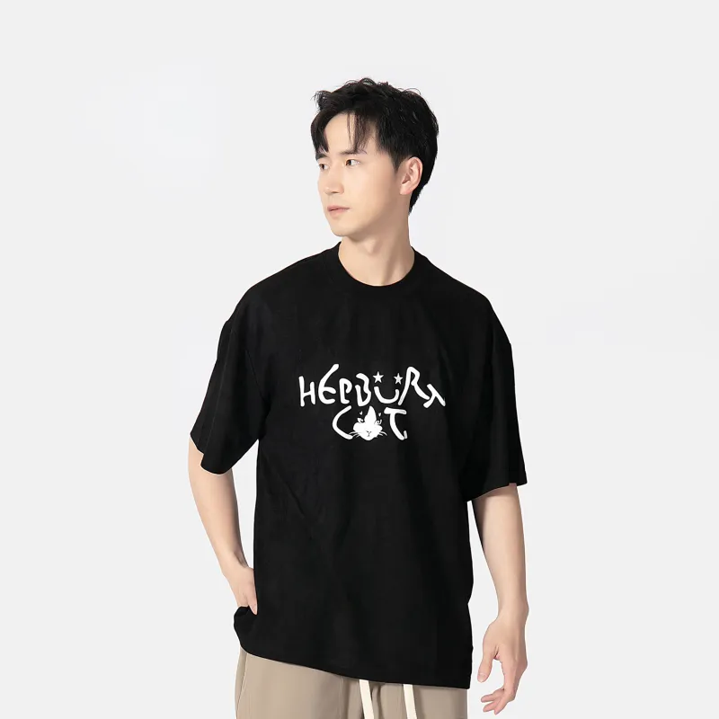 Hepburn Cat T-Shirts Unisex-2
