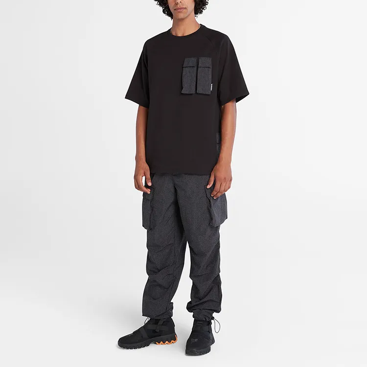 Timberland Drop Shoulder Sleeve T-Shirt Men's Gray-2