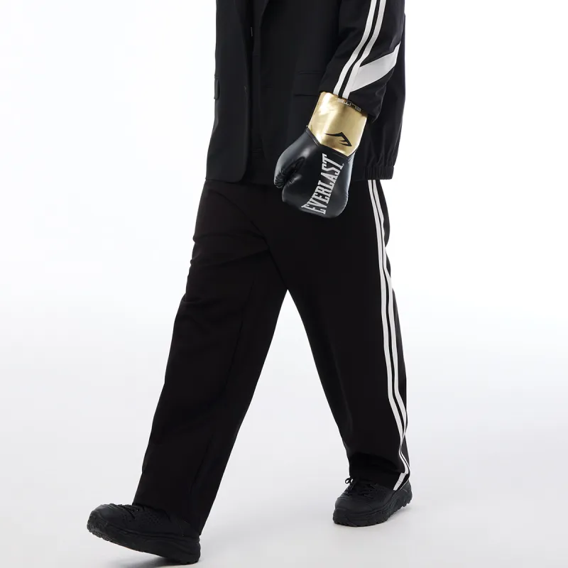 PEACEBIRD MEN x Everlast Casual Pants Unisex Black-3