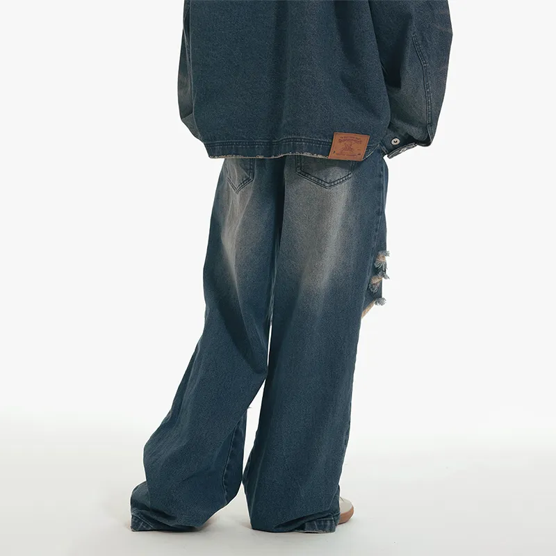 UNVESNO Jeans Unisex Dark Blue-3