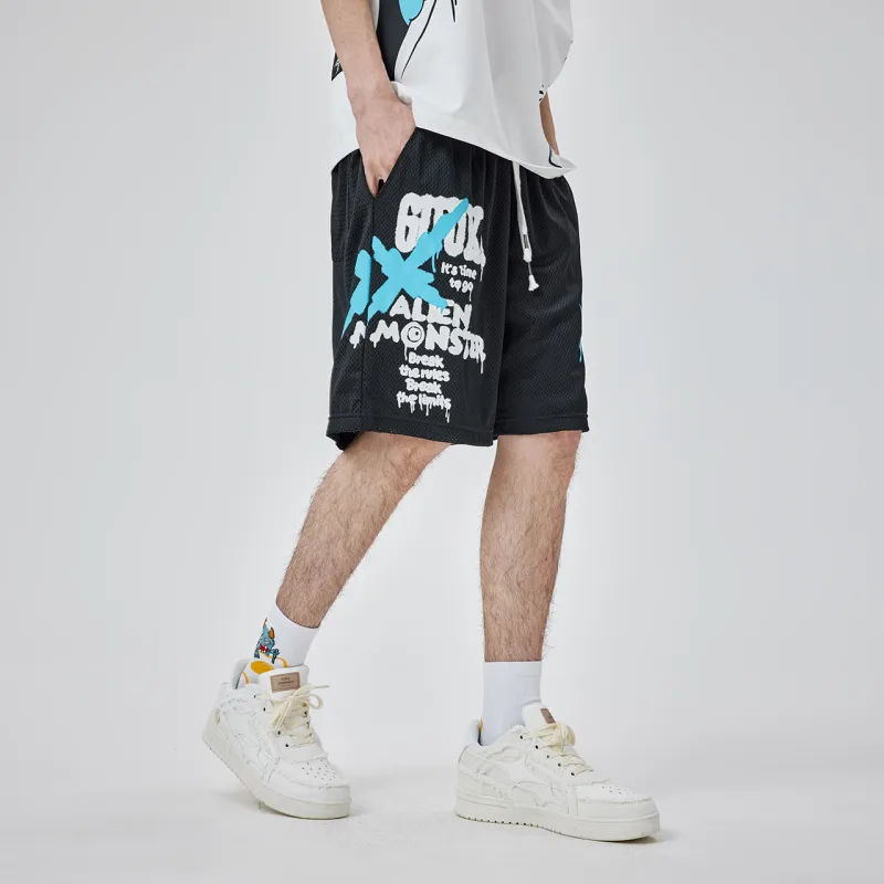 Guuka Casual Shorts Men Black-6