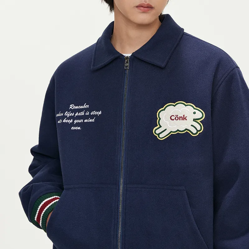 CONKLAB Baseball Jerseys Unisex Navy Blue-2