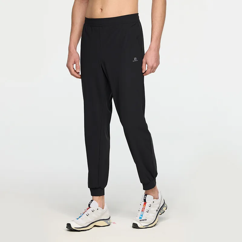 SALOMON Knitted Sweatpants Men Black-4