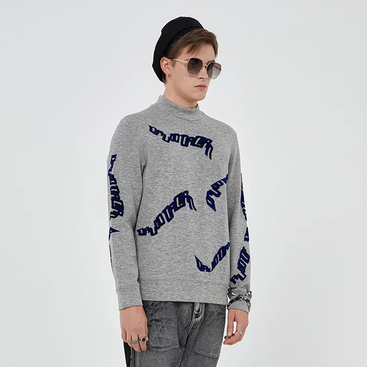 DAVID NAMAN Sweatshirts Men Gray-3