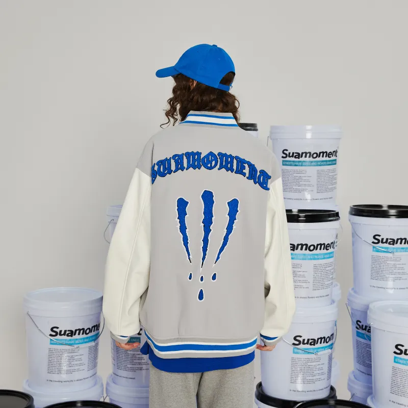 Suamoment 2023 Spring/summer Baseball Jacket Unisex-15