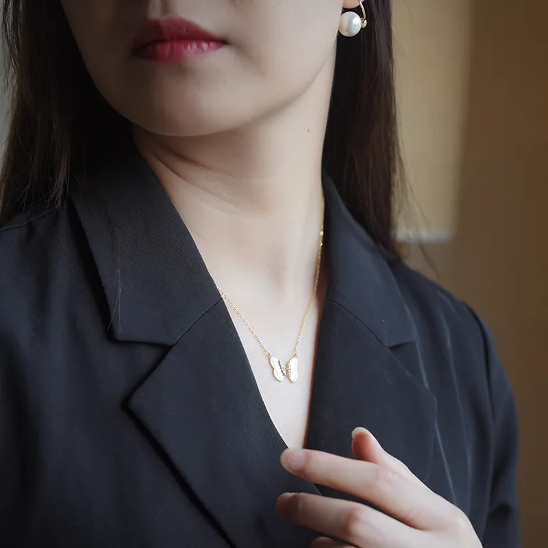 ZURY S925 Sterling Silver Collarbone Chain Necklace Women's Gift Goods-3
