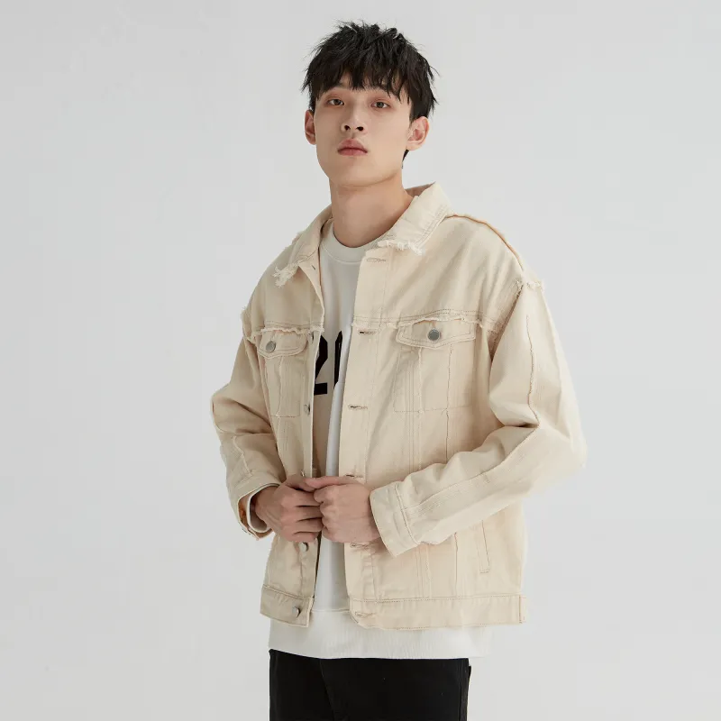 XINYINSU Denim Jacket Unisex White-3