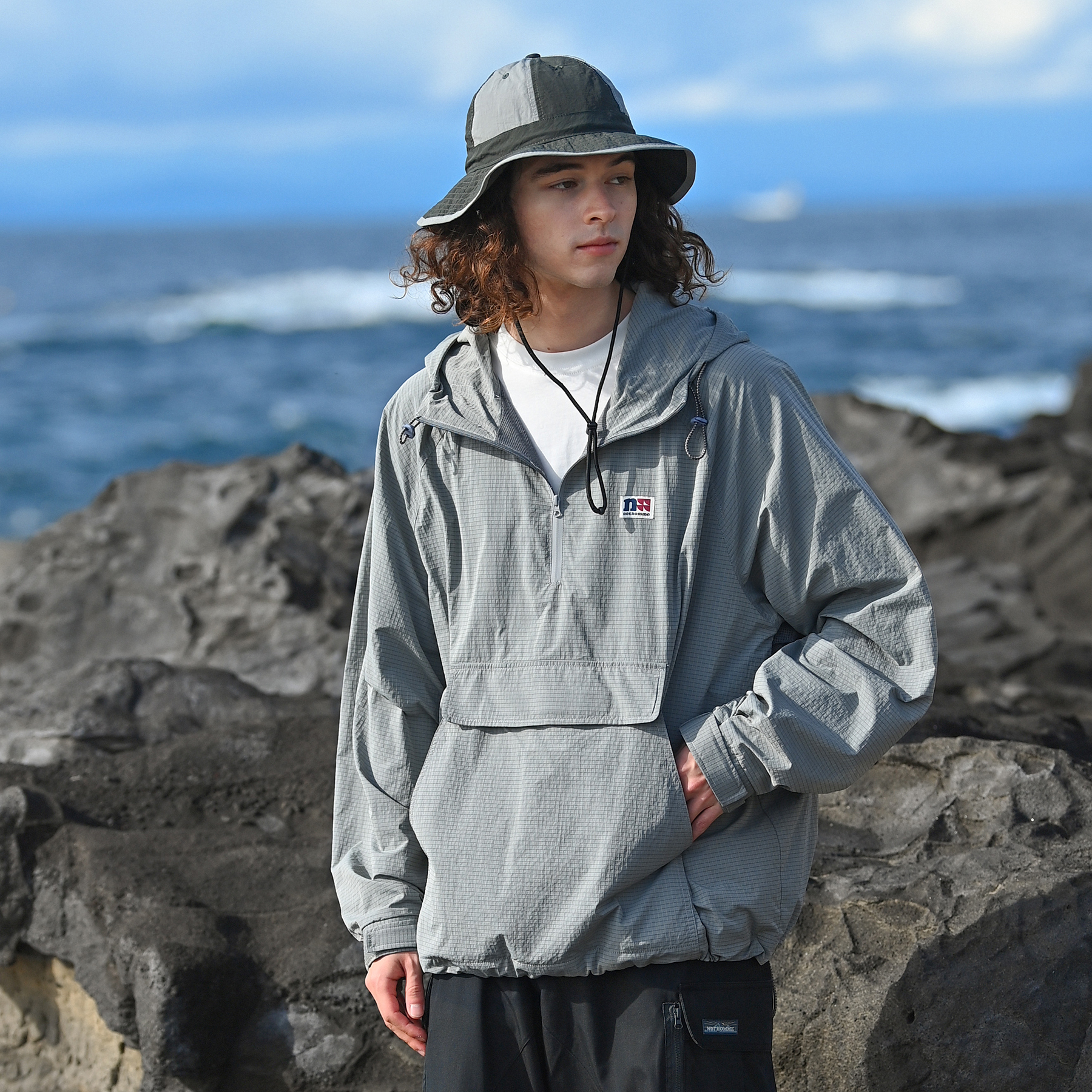 NOTHOMME Jackets Unisex Silver Gray XL - POIZON