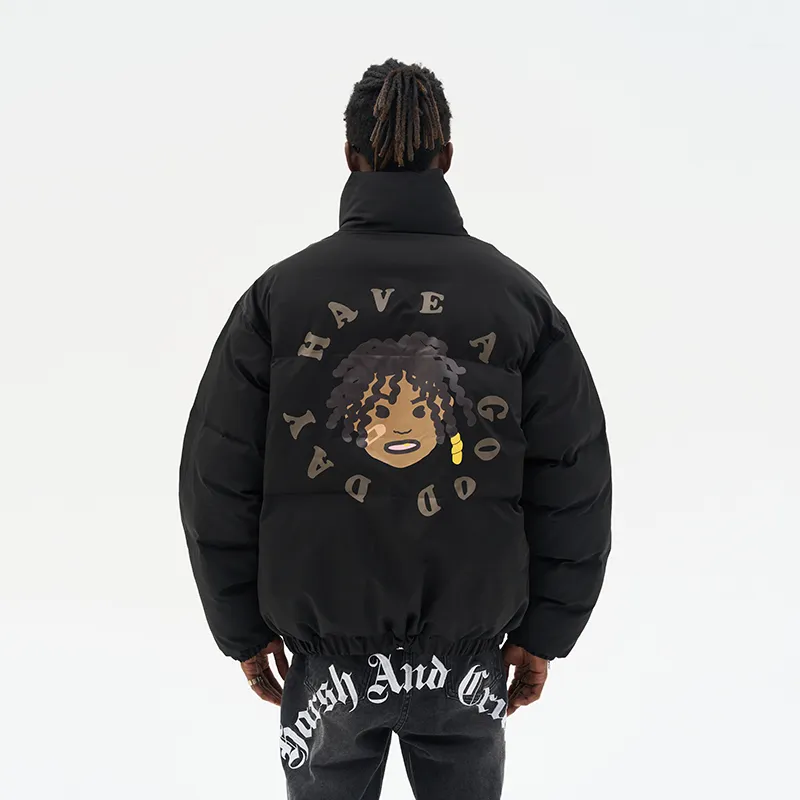 HARSH AND CRUEL Puffer Jacket Unisex-3