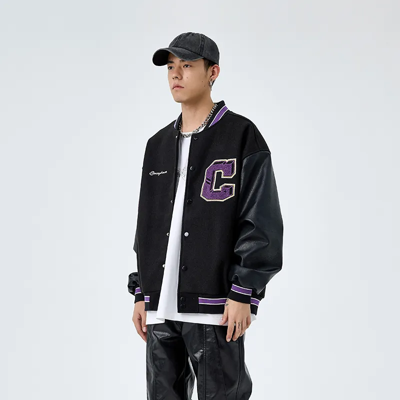 BENMYSHOWER Baseball Jacket Unisex-17