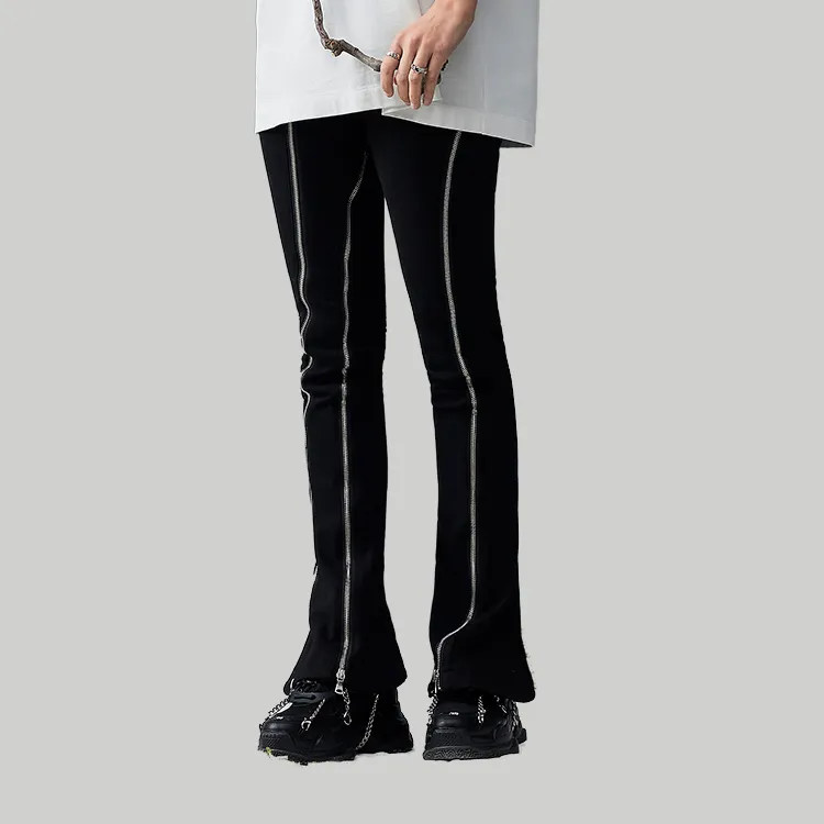 RICKYOUNG SS22 Casual Pants Unisex Black-5