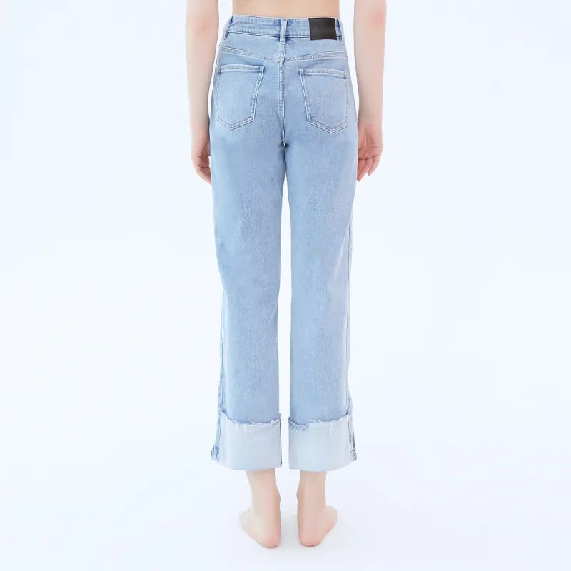 LIUREGALI Jeans Women's Light Blue-3