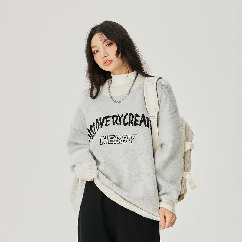 Nerdy Sweaters Unisex Gray-3
