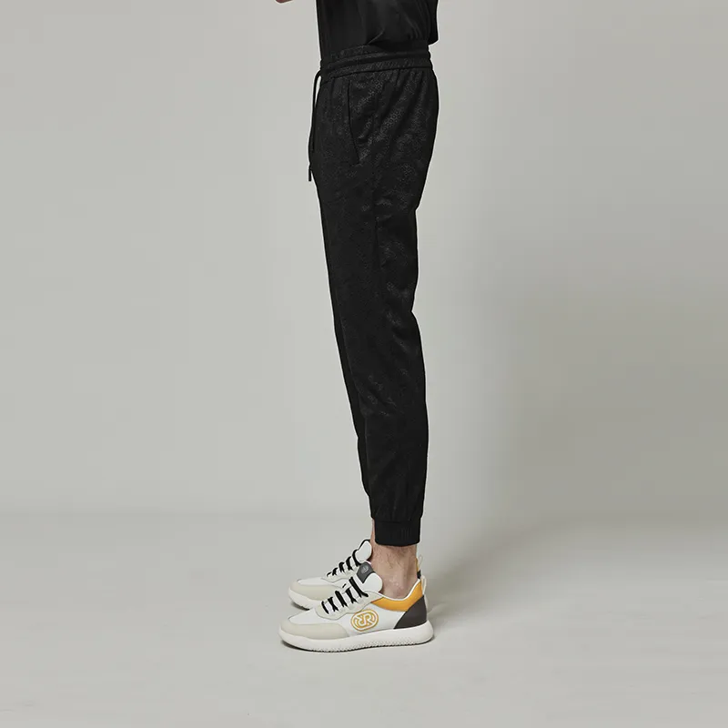 RARE Knitted Sweatpants Men's Black-5