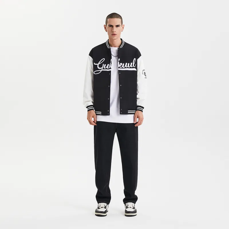 GUKUUL Baseball Jacket Spring, Autumn And Winter Unisex-3