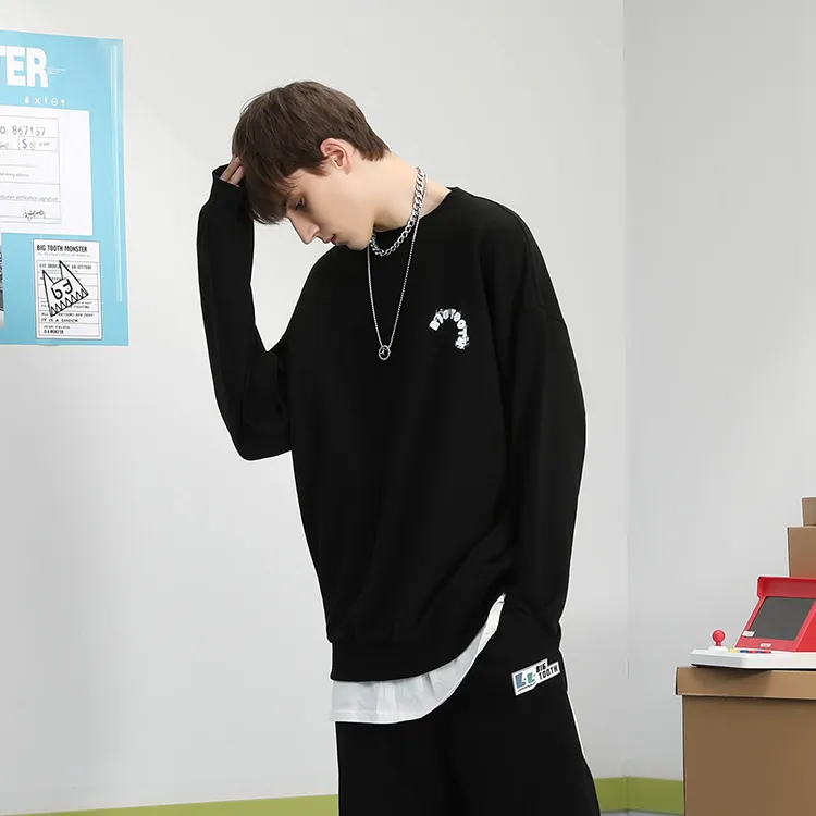Bt Crew Neck Loose Fit Regular Sweatshirt Unisex-2