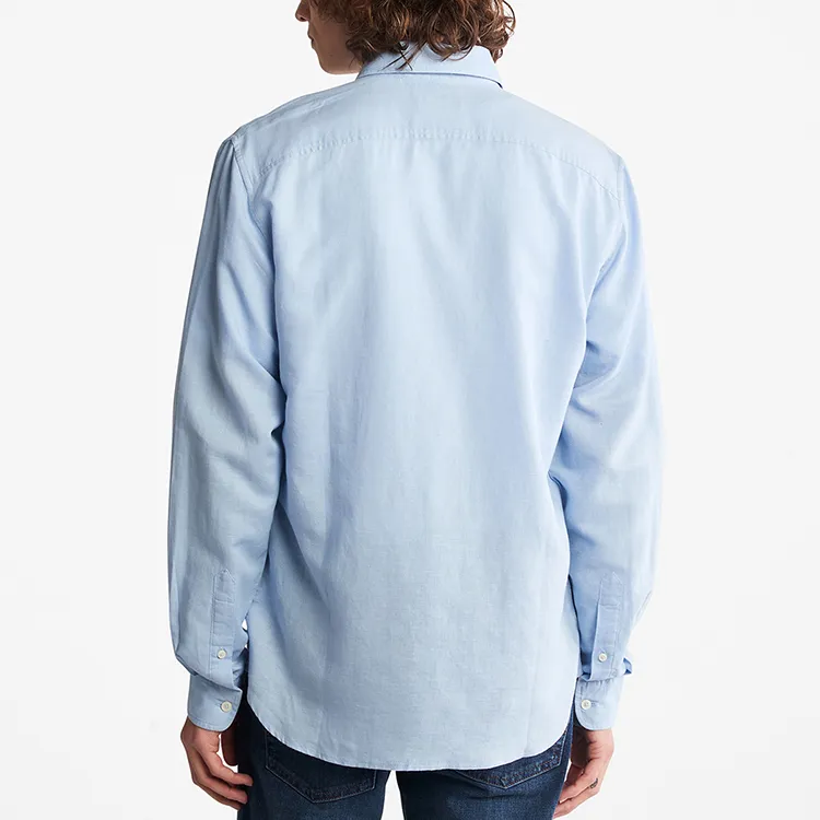 Timberland Shirt Men's Sky Blue Color-5