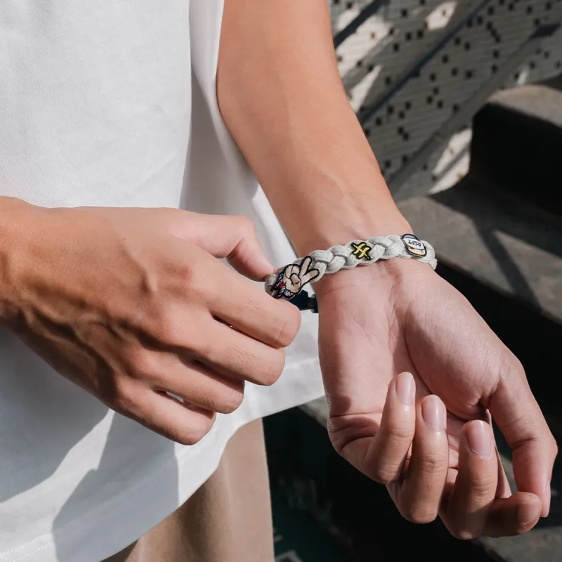 Rastaclat Alloy Small Lion Woven Bracelet Cord Unisex-4